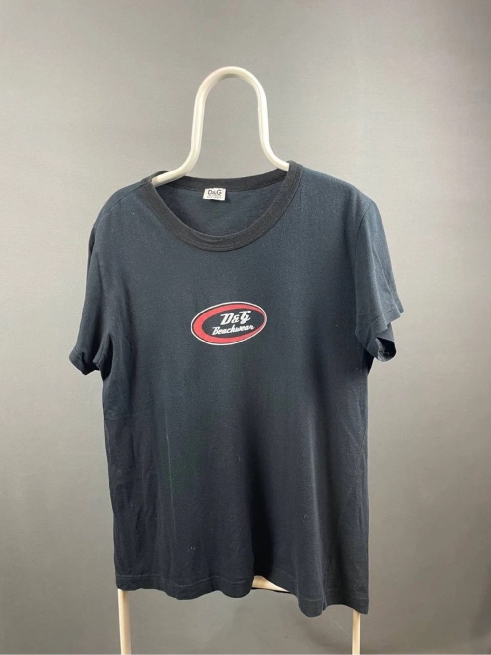 VNTG D&G Dolce & Gabbana Beachwear Logo Tee Black